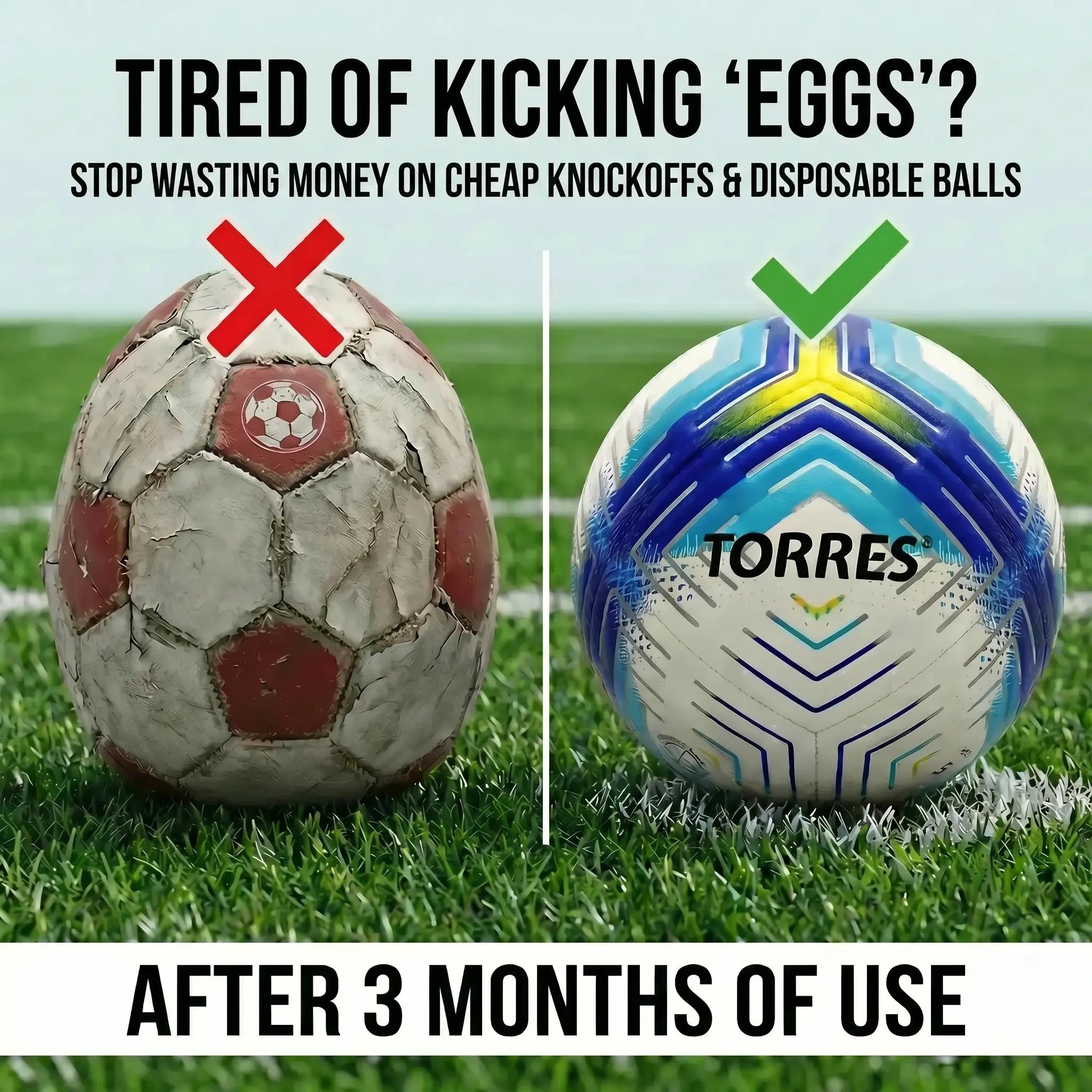 Premium Size 5 Soccer Ball - Professional Football Training Equipment for Youth & Adults, Durable All-Weather PU Training Balls, All-Terrain & Stable Flight, Ideal for Indoor & Outdoor Sports Practice & Games