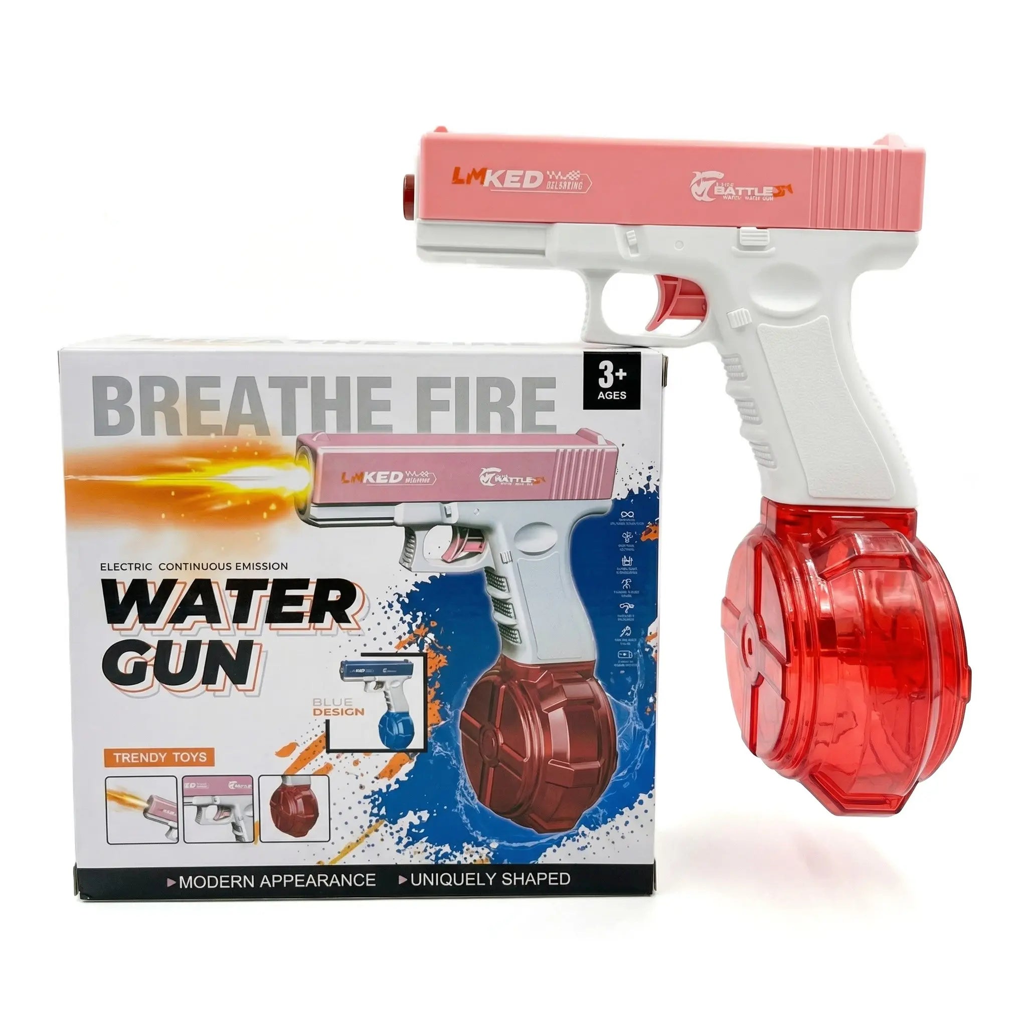Portable Electric Pulse Light Water Gun, Outdoor Beach Pool Toy, Rechargeable Lithium Battery, Unisex Summer Party Gift, Blasters, Watergun
