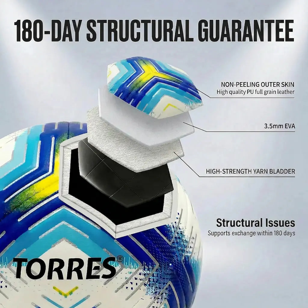 Premium Size 5 Soccer Ball - Professional Football Training Equipment for Youth & Adults, Durable All-Weather PU Training Balls, All-Terrain & Stable Flight, Ideal for Indoor & Outdoor Sports Practice & Games
