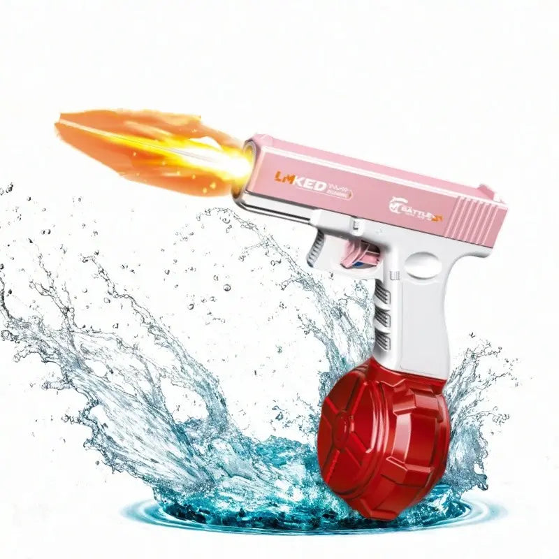 Portable Electric Pulse Light Water Gun, Outdoor Beach Pool Toy, Rechargeable Lithium Battery, Unisex Summer Party Gift, Blasters, Watergun