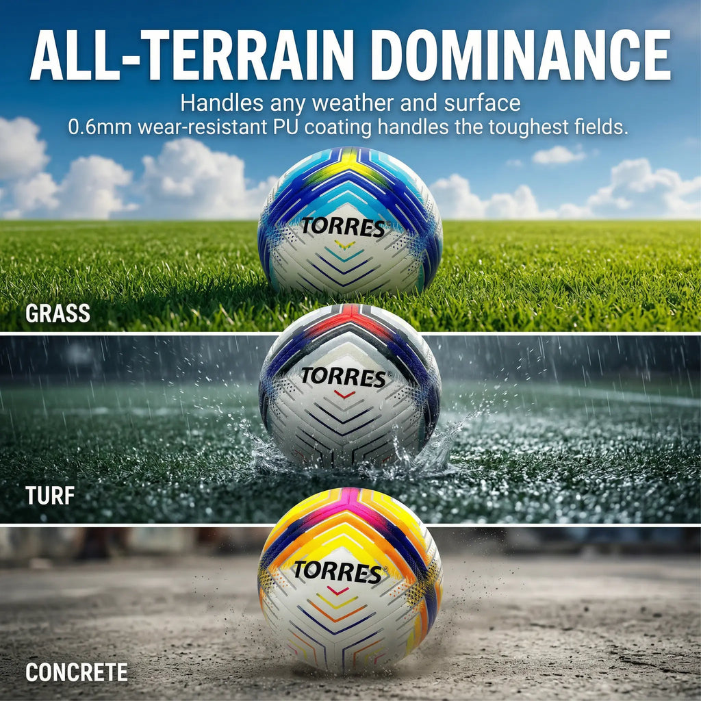 Premium Size 5 Soccer Ball - Professional Football Training Equipment for Youth & Adults, Durable All-Weather PU Training Balls, All-Terrain & Stable Flight, Ideal for Indoor & Outdoor Sports Practice & Games
